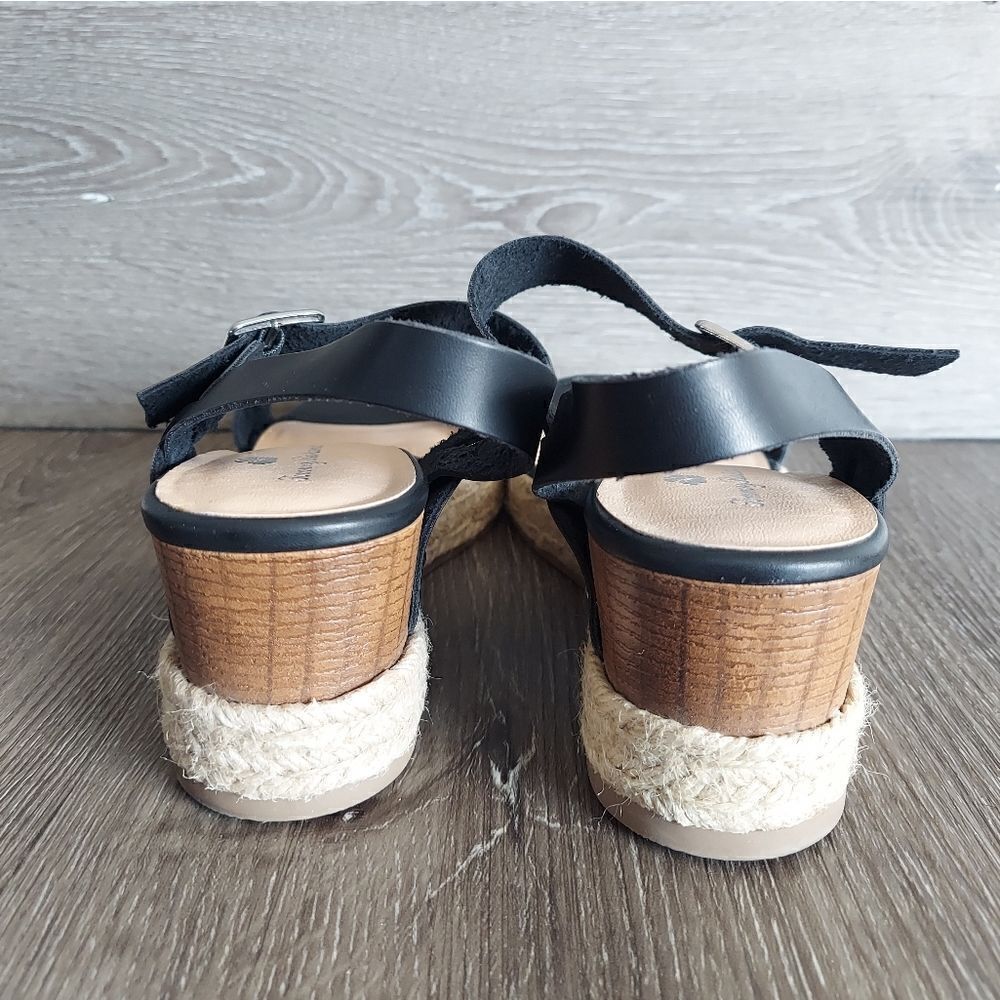 Tommy Bahama Jona Espadrille Wedge Sandals Black Size 9 View 5